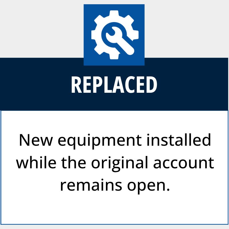 Replaced Replaced